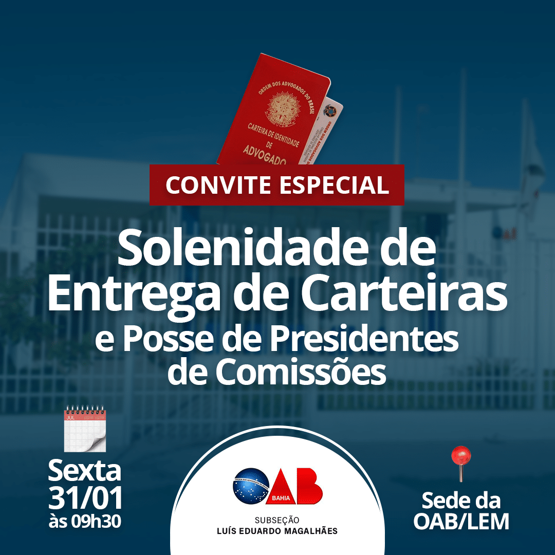 Solenidade de Entrega de Carteiras e Posse de Presidentes de Comissão
